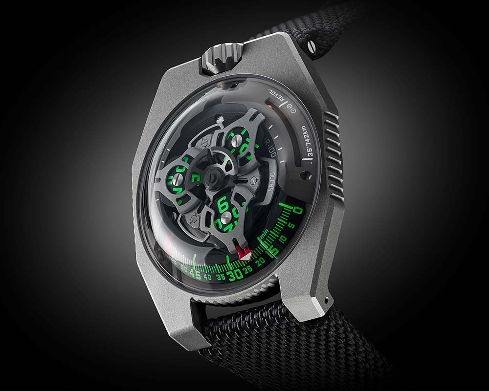 urwerk 你的 100 青銅色側(cè)視圖