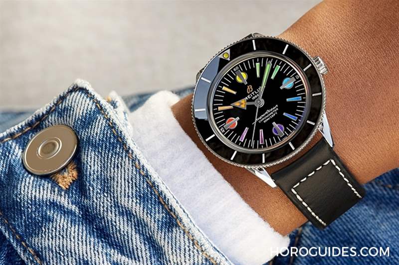 BREITLING - 點亮彩虹，向抗疫醫(yī)護英雄致敬｜百年靈Superocean Heritage  '57 限量版II