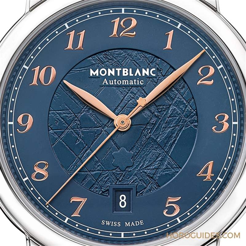 冰川紋藍面，暮色下的白朗峰頂印象｜Montblanc明星傳承系列限量新作-復(fù)刻表