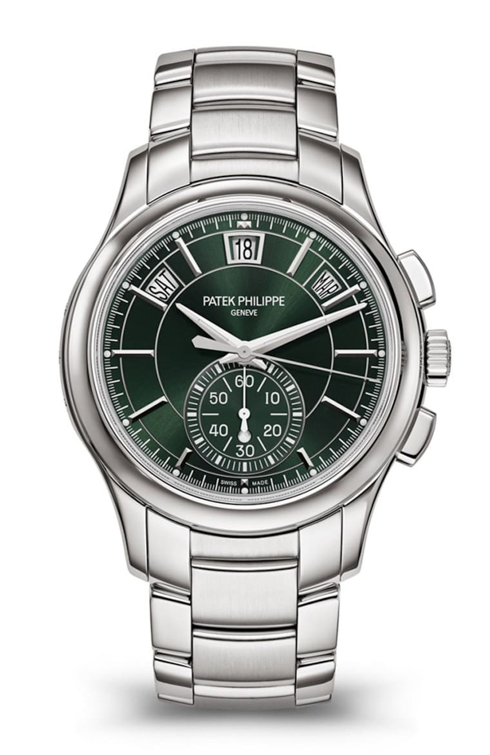 5905/1A-001年歷計時碼表。 （PATEK PHILIPPE官網(wǎng)）