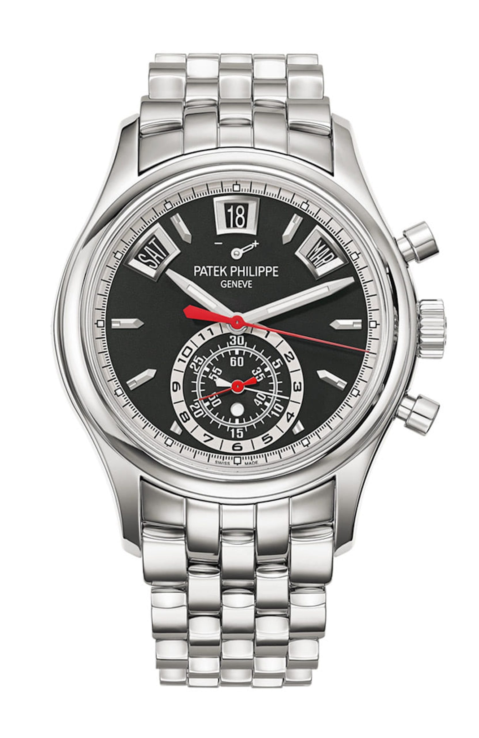 5960/1A-010年歷計時碼表。 （PATEK PHILIPPE官網(wǎng)）