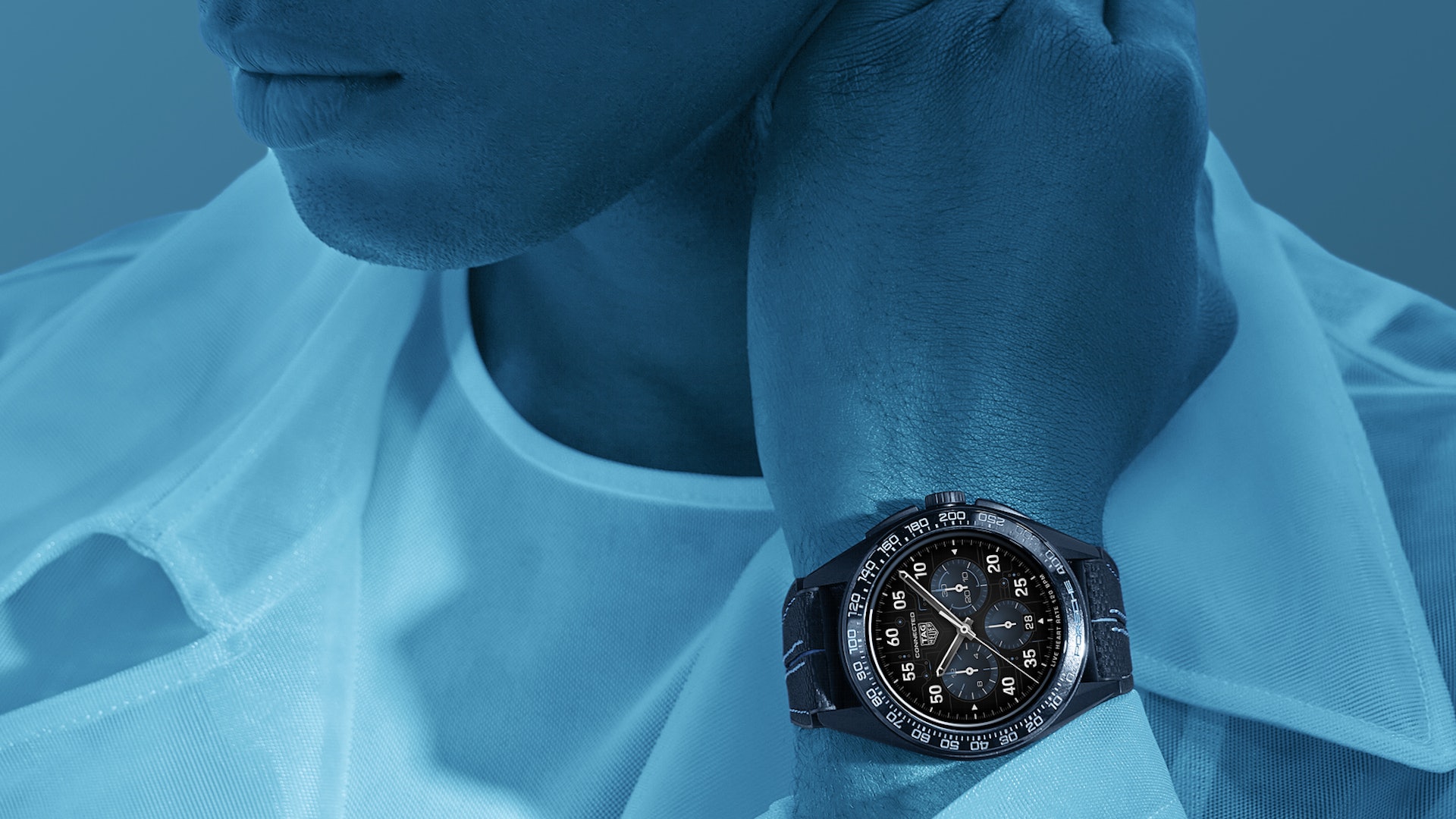 TAG Heuer Connected Calibre E4 - Porsche Edition腕錶，售價：22,250港元，9月1日起有售（圖片來源：TAG Heuer）