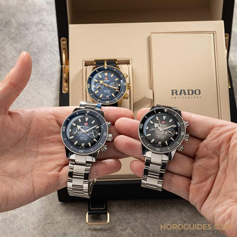 RADO - 陶瓷圈計時潛水表最新選擇｜RADO雷達表庫克船長計時碼表【名表上手】