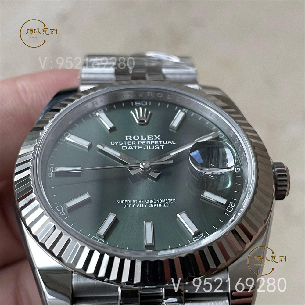 C廠新品薄荷綠日志3235機(jī)芯復(fù)刻表怎么樣,C廠clean廠勞力士薄荷綠日志評測