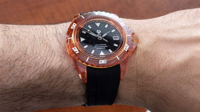 觀看評(píng)論：ArtyA Diver Spritz 橙色藍(lán)寶石水晶