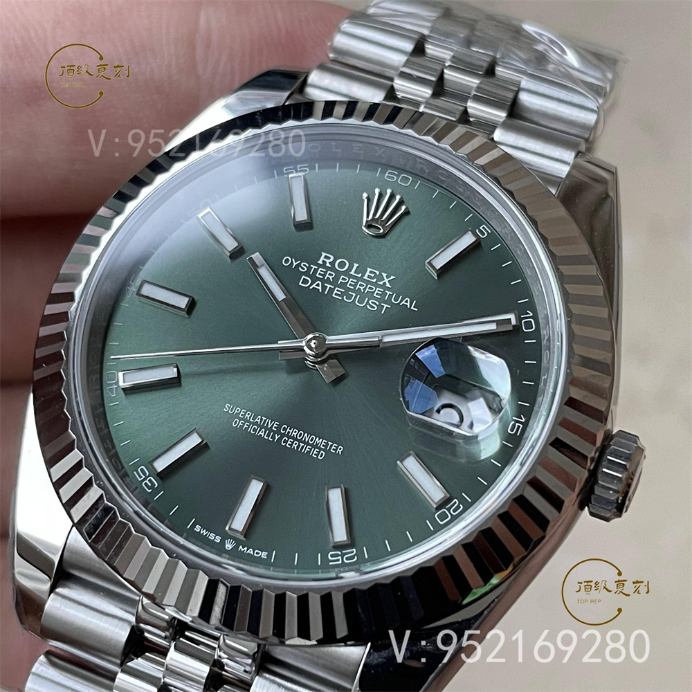 C廠新品薄荷綠日志3235機(jī)芯復(fù)刻表怎么樣,C廠clean廠勞力士薄荷綠日志評測