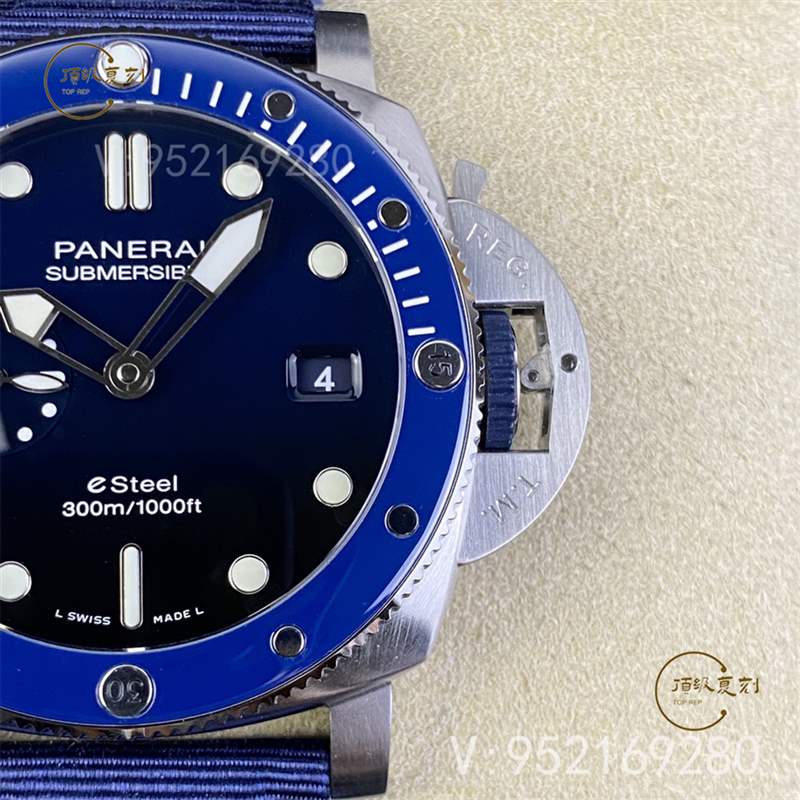 SBF廠(VS廠)新品沛納海pam1289藍色拋光圈口腕表做工如何-復(fù)刻表