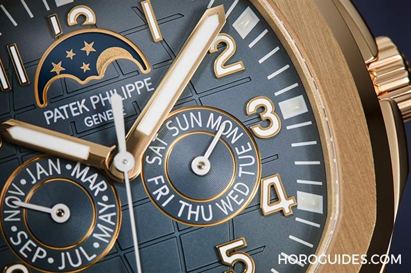 PATEK PHILIPPE - 百達(dá)翡麗Aquanaut第一款年歷表：Aquanaut Luce 5261R-001搭配藍(lán)灰色表盤(pán)