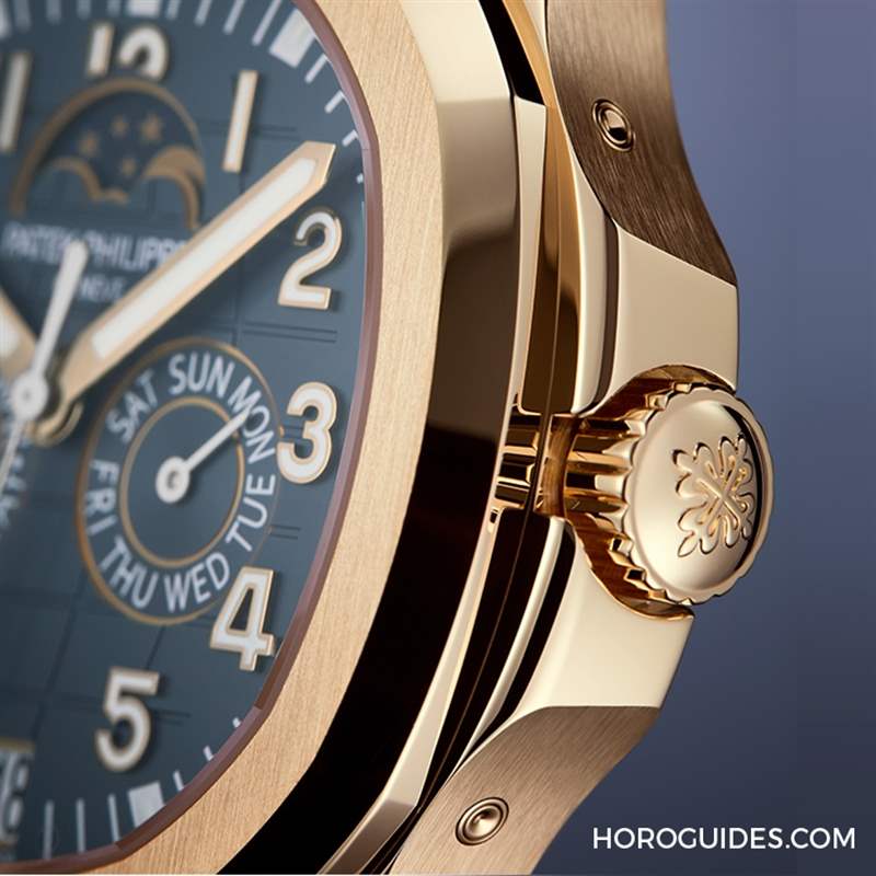 PATEK PHILIPPE - 百達(dá)翡麗Aquanaut第一款年歷表：Aquanaut Luce 5261R-001搭配藍(lán)灰色表盤(pán)
