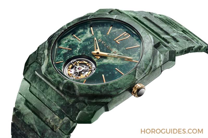 BVLGARI - 奇絕之美！ 前衛演繹羅馬帝國魂，BVLGARI Octo Finnisimo超薄陀飛輪腕表大理石款