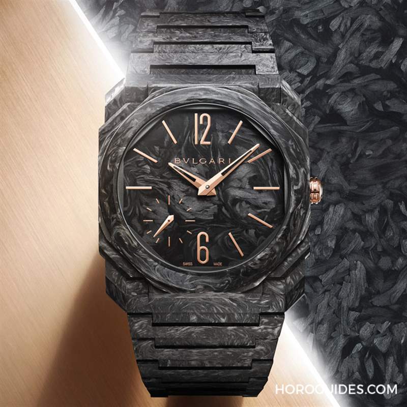 BVLGARI - GWD 2023速報｜BVLGARI以鍛造碳與玫瑰金全新演繹Octo Finissimo超薄萬年歷、超薄自動腕表