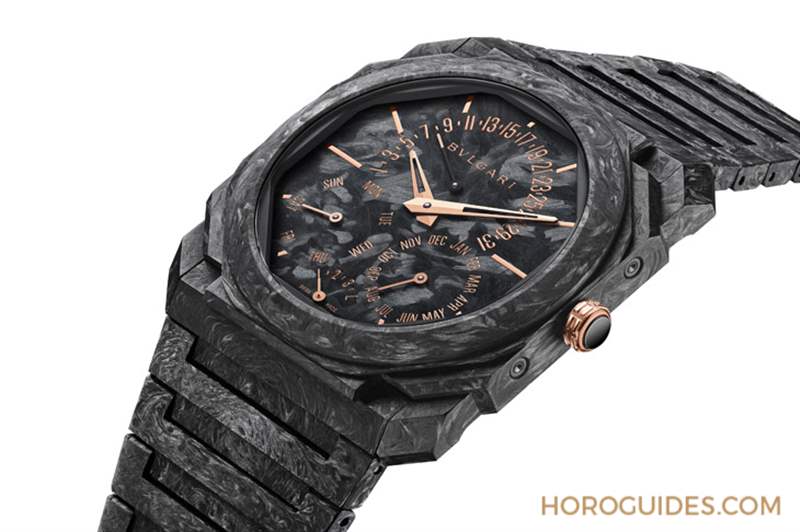 BVLGARI - GWD 2023速報｜BVLGARI以鍛造碳與玫瑰金全新演繹Octo Finissimo超薄萬年歷、超薄自動腕表