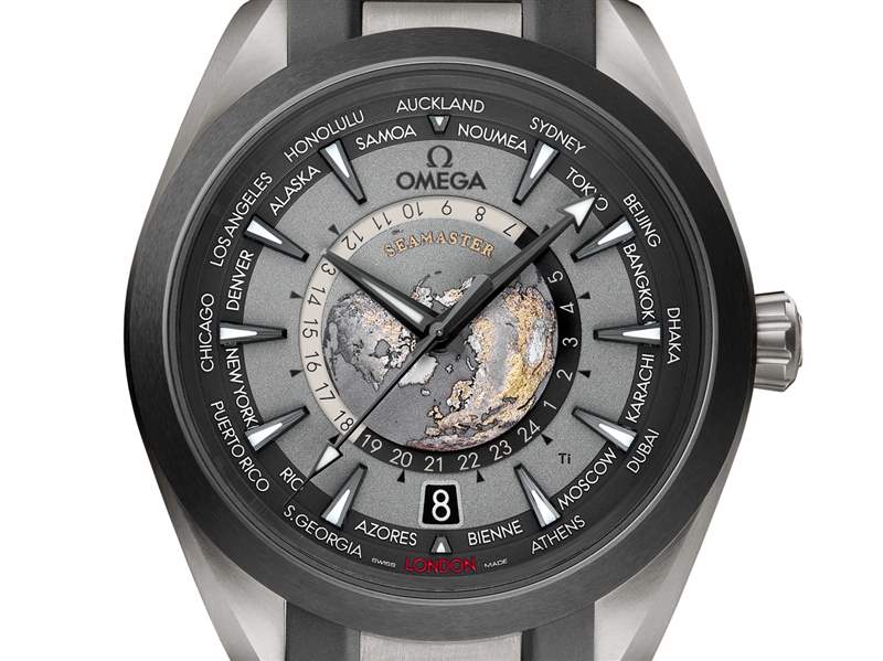 歐米茄推出Seamaster Aqua Terra Worldtimer世界時(shí)腕表：激光燒蝕工藝表盤+2級鈦表殼
