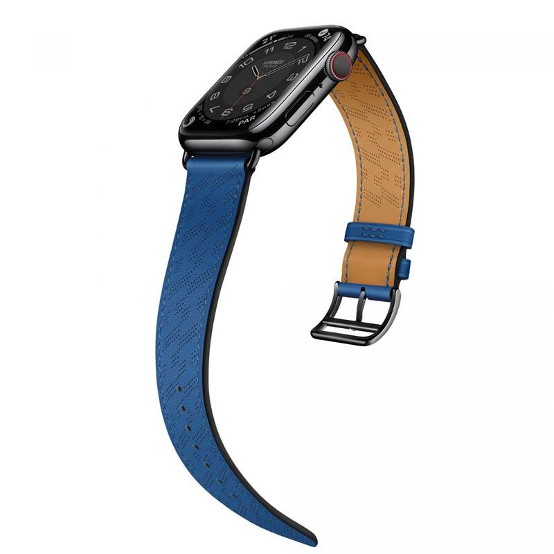 Hermès推出Apple Watch表帶新作：馬術鏈條元素，鏤孔H圖案