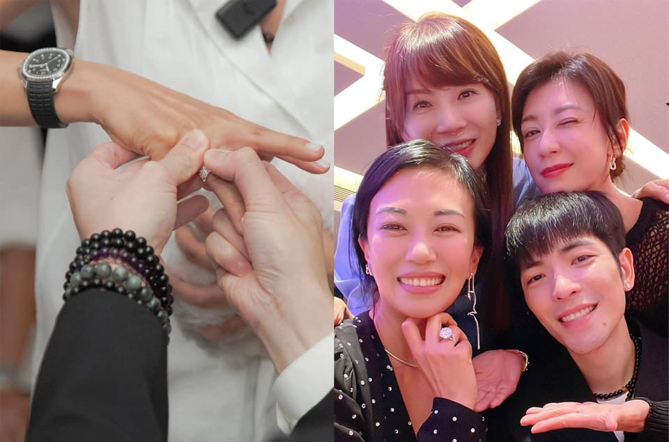 蕭敬騰向經(jīng)紀(jì)人Summer求婚成功PP夯表、破億鉆戒真情露出