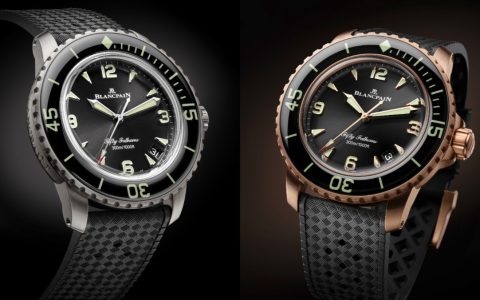 42mm新成員報到！ BLANCPAIN Fifty Fathoms 18K紅金、23級鈦金新款登場