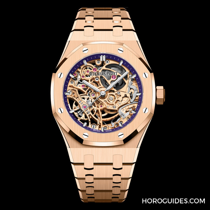 AUDEMARS PIGUET - ROYAL OAK - 15467BC. OO.1256BC.01 - 單一色調、經典修飾，愛彼皇家橡樹系列雙擺輪鏤空腕表37毫米新作利落登場
