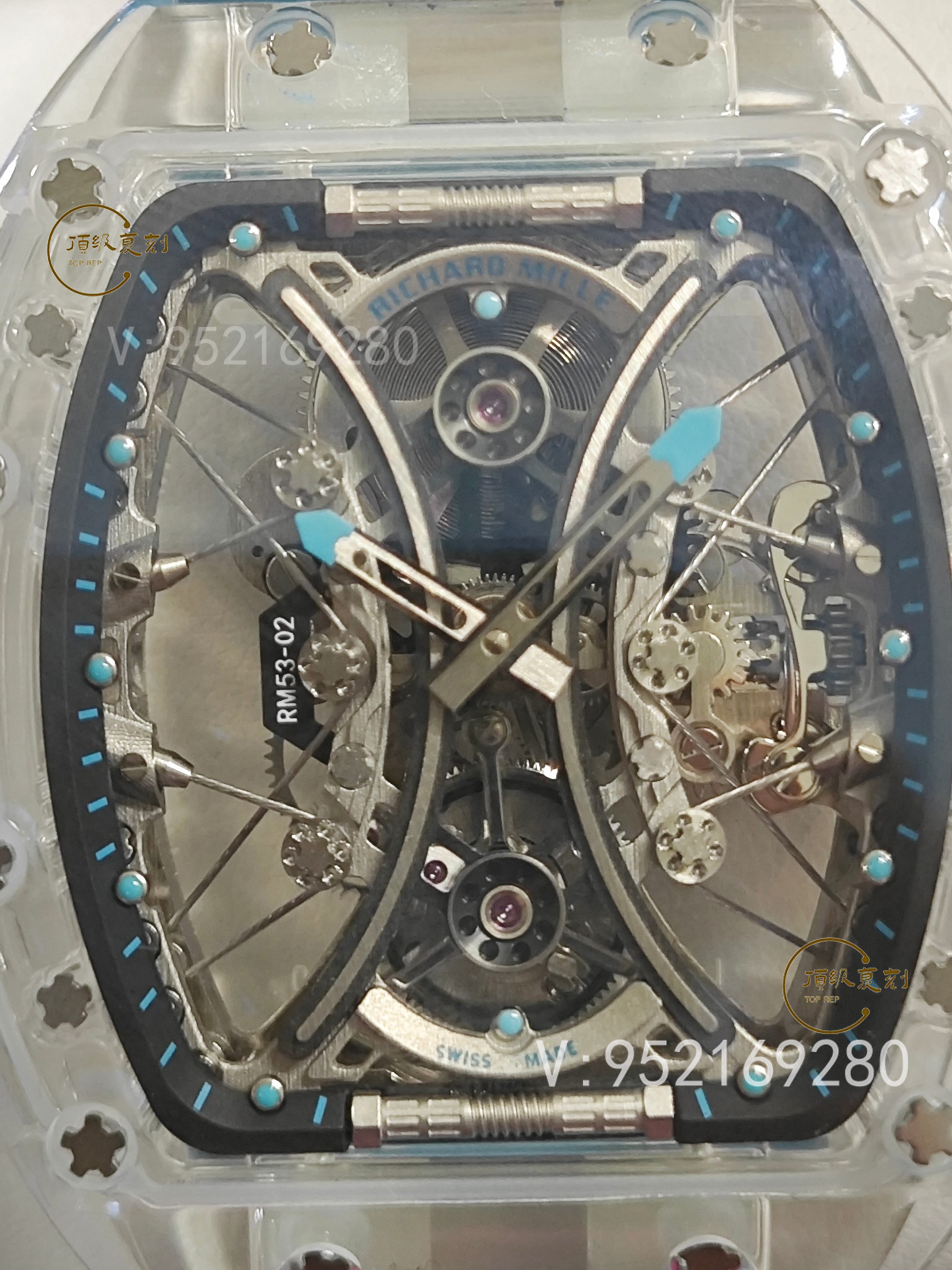 RM廠理查德冰晶馬球RM53-02陀飛輪手表詳細(xì)做工評測