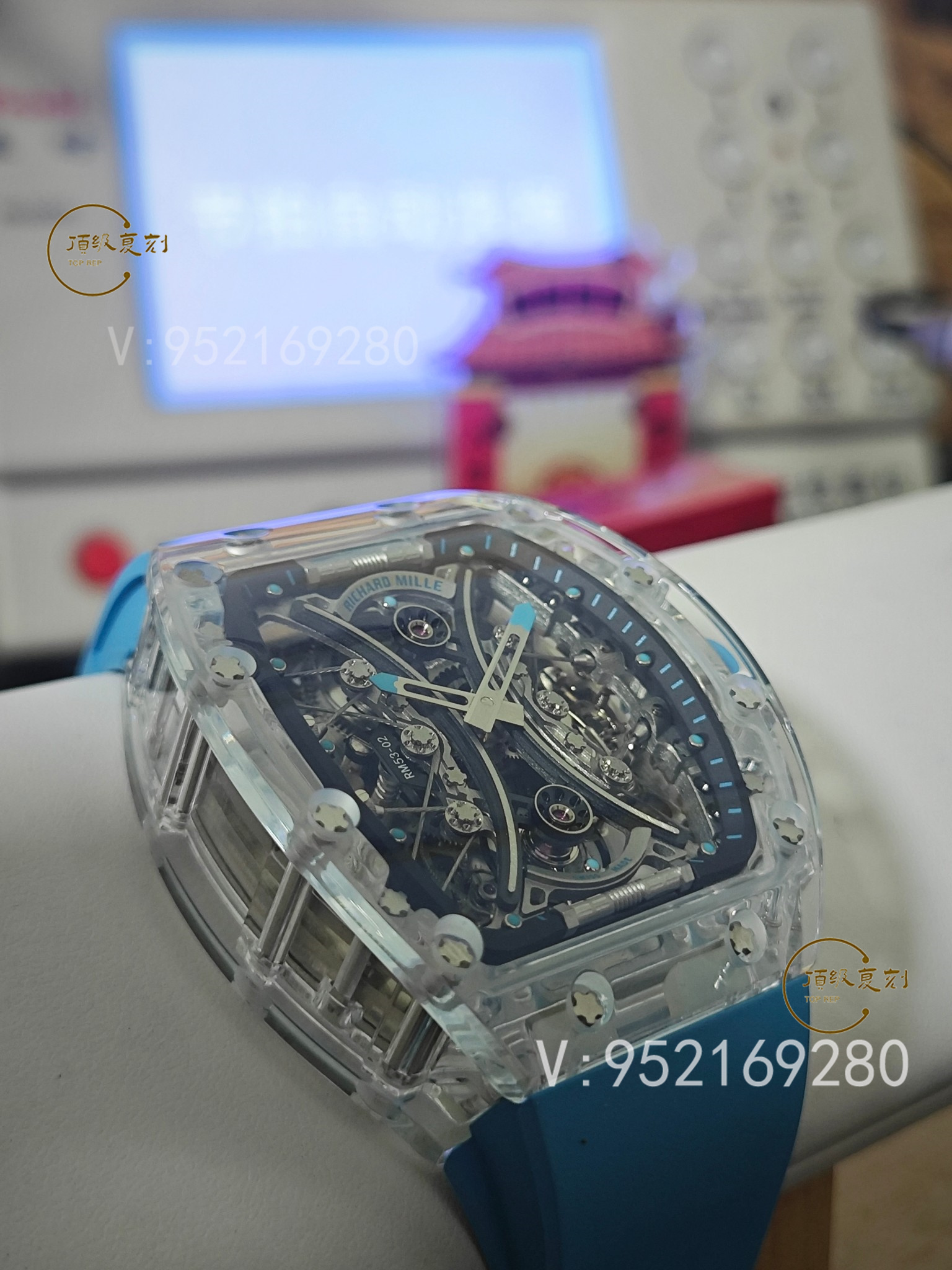 RM廠理查德冰晶馬球RM53-02陀飛輪手表詳細(xì)做工評測