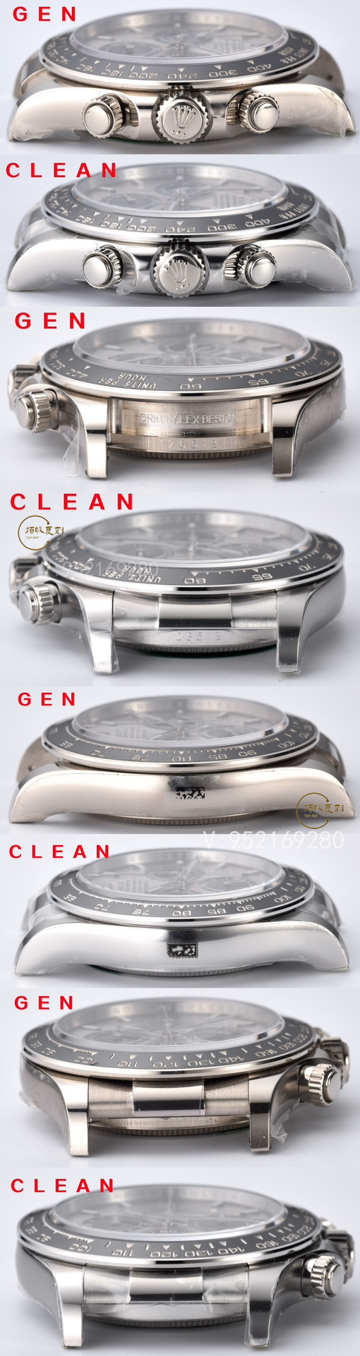 Clean廠C廠勞力士水泥灰膠迪4131機(jī)芯真假對比：揭秘復(fù)刻與正品的細(xì)微差異