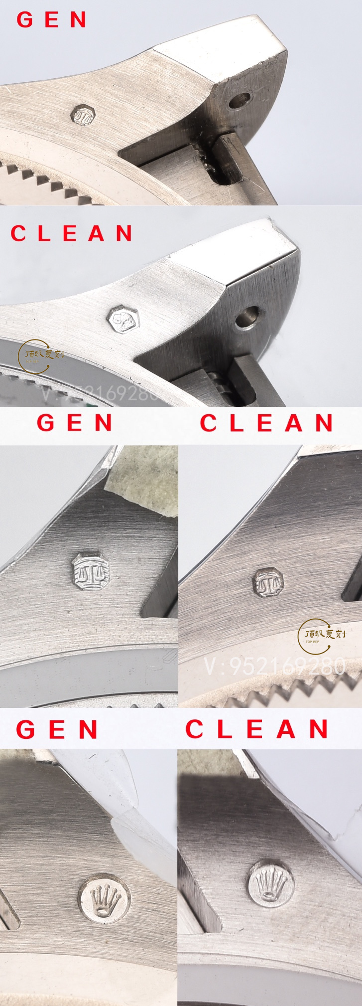 Clean廠C廠勞力士水泥灰膠迪4131機(jī)芯真假對比：揭秘復(fù)刻與正品的細(xì)微差異