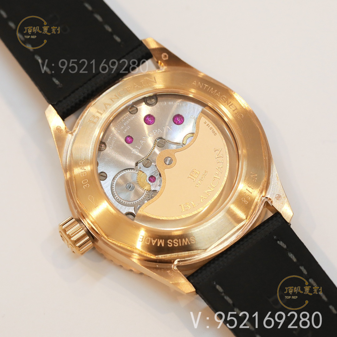 GF廠寶珀五十噚深潛器5000紅金黑盤(pán)復(fù)刻表評(píng)測(cè)(GF廠五十噚紅金5000怎么樣)